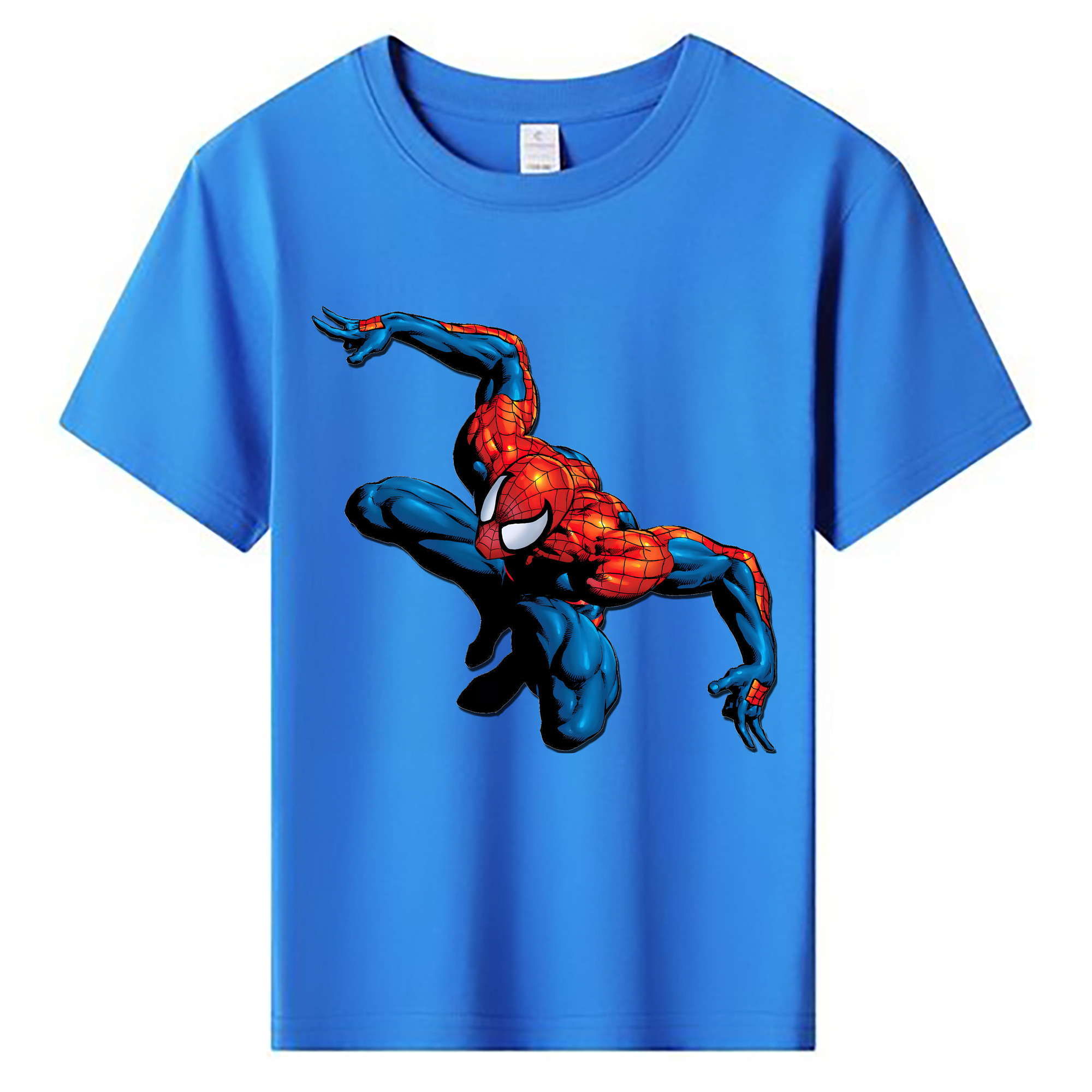 （画像用） Spider Man スパイダーマン 綿100％キッズTシャツ（フロントプリント）